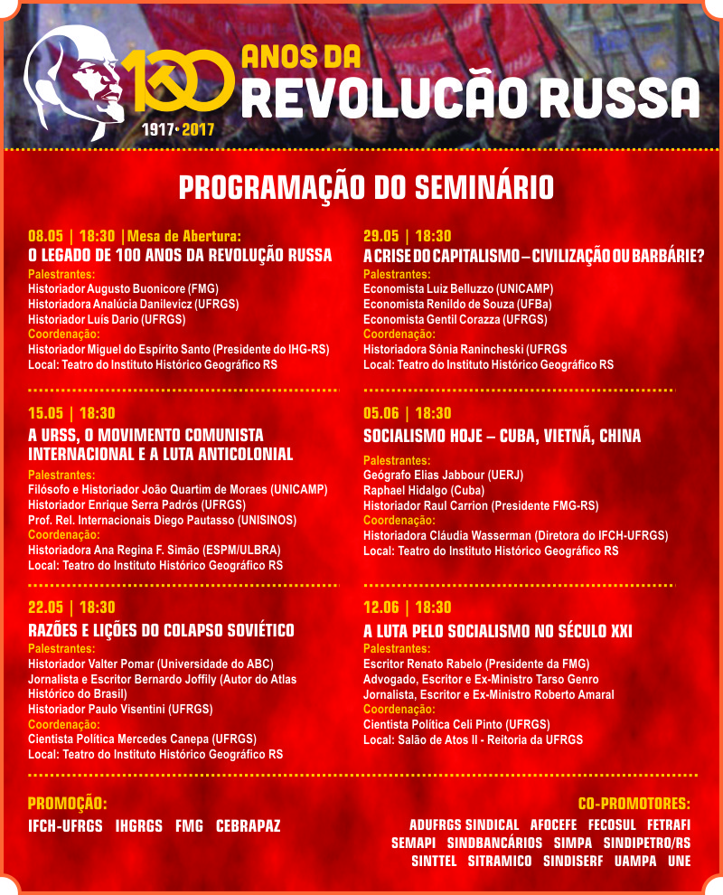 programação seminario RS Revolução Russa